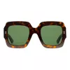 Gucci GG1111S-002 Sieviešu saulesbrilles Melnas Pelēkas Kvadrātveida Acetāts 54mm