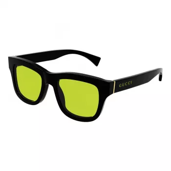 Gucci GG1135S-005 Unisex Saulesbrilles Melns Rāmis Pelēkas Lēcas 51mm