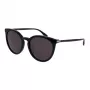 GUCCI sieviešu GG0064SK-001 taisnstūra saulesbrilles - melns acetāta rāmis, pelēkas neilona lēcas, 55/20/135 mm