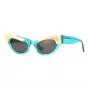 GUCCI Sieviešu GG1167S-004 Kaķacs formas saulesbrilles Melns Acetāts Tumši Pelēka Lēca 52/21/140 mm