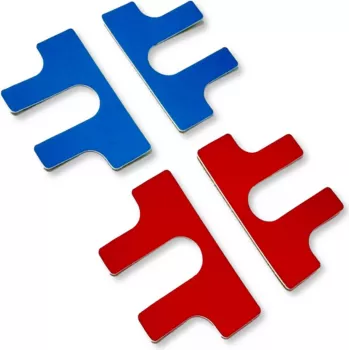 GÜDE 7920 19 collu priekšējās etiķetes sarkanā/zilā (4 gab.)