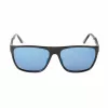 GUESS GF00048-5901C Vīriešu taisnstūra saulesbrilles - Melns rāmis, Pelēkas lēcas