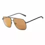 GUESS GF00060-6001E Vīriešu taisnstūra saulesbrilles melns dūmu tonis 60/13/140 mm