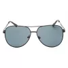 GUESS GF0231-02A Vīriešu taisnstūra saulesbrilles - Melns rāmis, pelēkas lēcas 58mm