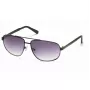 GUESS GF0244-6001A Vīriešu kvadrātveida saulesbrilles - Spīdīgs melns rāmis, dūmu gradienta lēcas