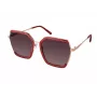 GUESS GF0418-5869T Sieviešu kaķacs formas saulesbrilles - Spīdīgs melns rāmis, dūmu gradienta lēcas, 58 mm