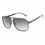 GUESS GF5025S-02B Vīriešu pilotu saulesbrilles - Melns rāmis, dūmu pelēkas lēcas, 61 mm