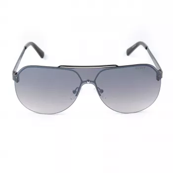 GUESS GF5053-0008F Vīriešu kvadrātveida saulesbrilles - Melns rāmis, dūmu lēcas 58mm
