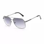GUESS GF5079-6108B Vīriešu kvadrātveida saulesbrilles - Spīdīgs melns rāmis, dūmu gradienta lēcas, 61 mm