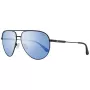 GUESS GF5083-01X Vīriešu Aviator Saulesbrilles - Melns Metāla Rāmis, Pelēkas Polikarbonāta Lēcas, UV400 Aizsardzība