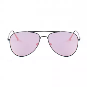 GUESS GG1142SCQZ09Z Unisex taisnstūra saulesbrilles - Melns rāmis, Pelēka gradienta lēca, 56 mm