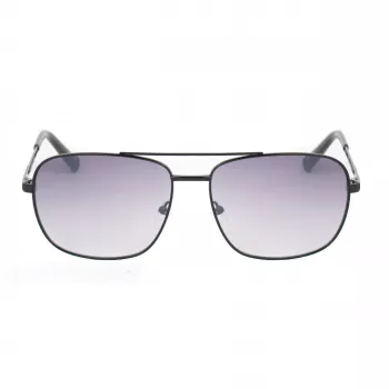 GUESS GG2114S-01B Vīriešu saulesbrilles, melns kvadrātveida rāmis, pelēki gradienta lēcas, 60mm