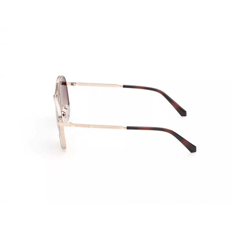 GUESS vīriešu GU5206-5932G taisnstūra saulesbrilles, melnas/pelēkas gradienta, 59mm