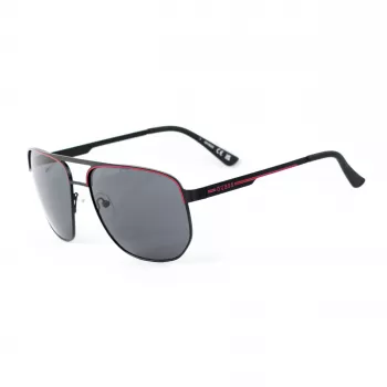 GUESS MAN Saulesbrilles GF00061-6102A Melns Rāmis Pelēkas Lēcas 61mm