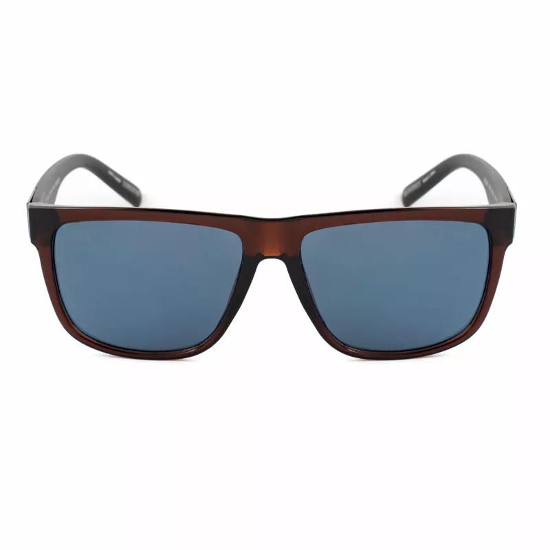 GUESS MAN Saulesbrilles GO00058-6145V Kvadrātveida Rāmis Spīdīgi Melns Dūmu Lēcas 61mm