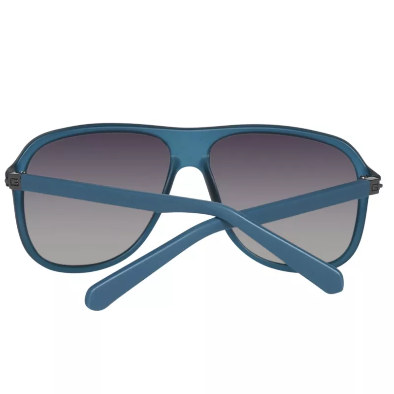 GUESS MAN Saulesbrilles GU6876-5991B Taisnstūra Melns Rāmis Pelēkas Lēcas 59mm