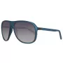 GUESS MAN Saulesbrilles GU6876-5991B Taisnstūra Melns Rāmis Pelēkas Lēcas 59mm