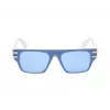 GUESS Vīriešu pilotu saulesbrilles GO00061-0021V Spīdīgi melna dūmu spogulis