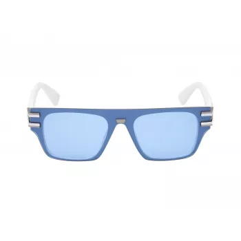 GUESS Vīriešu pilotu saulesbrilles GO00061-0021V Spīdīgi melna dūmu spogulis
