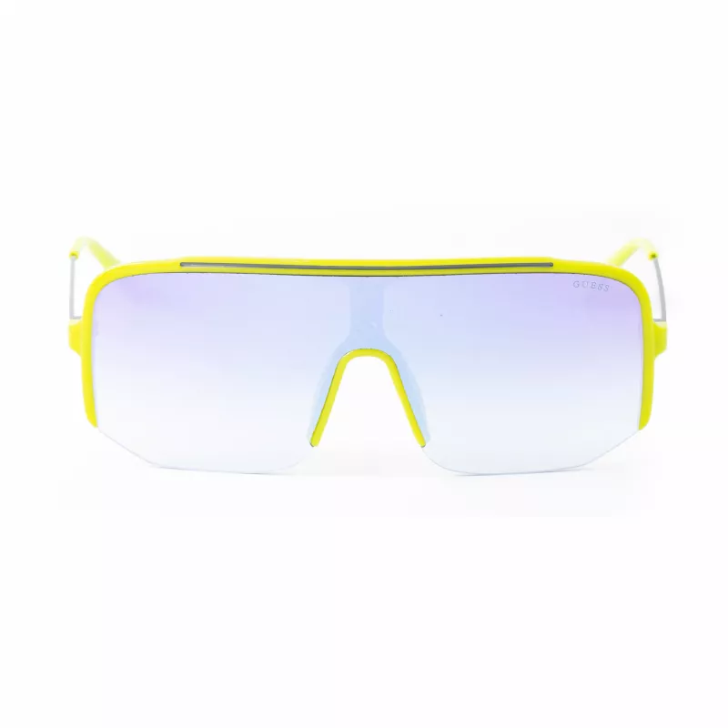 GUESS Vīriešu kvadrātveida saulesbrilles GO00054-0095W - Spīdīgs melns rāmis, dūmu lēcas, UV400 aizsardzība
