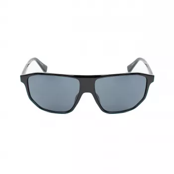 Guess Vīriešu Saulesbrilles GF00010-6101A - Spīdīgs Melns Acetāta Rāmis, Dūmu Lēcas, UV400 Aizsardzība