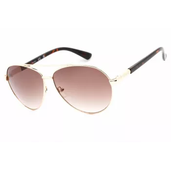 Guess Vīriešu Saulesbrilles GF0221-32F Tumši Havana Acetāta Rāmis Brūnas Gradienta Lēcas 59mm