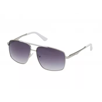 GUESS vīriešu saulesbrilles GO00063-5910B Havana kvadrātveida rāmis brūnas lēcas 59mm