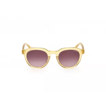 GUESS Vīriešu Saulesbrilles GU00063-5039F Havana Acetāta Kvadrātveida Rāmis Brūnas Lēcas 50mm