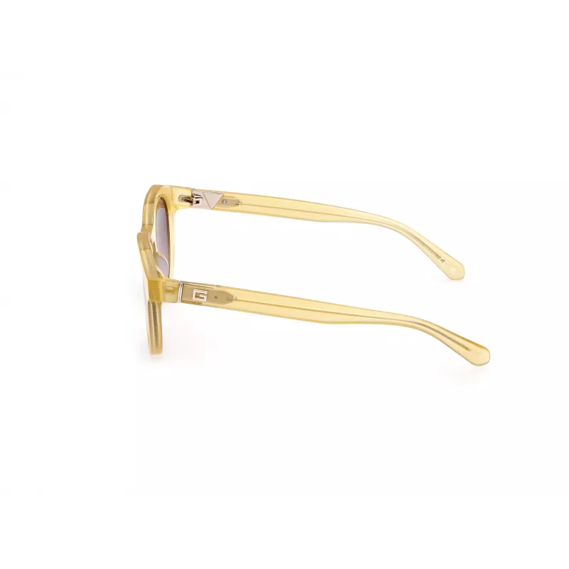 GUESS Vīriešu Saulesbrilles GU00063-5039F Havana Acetāta Kvadrātveida Rāmis Brūnas Lēcas 50mm