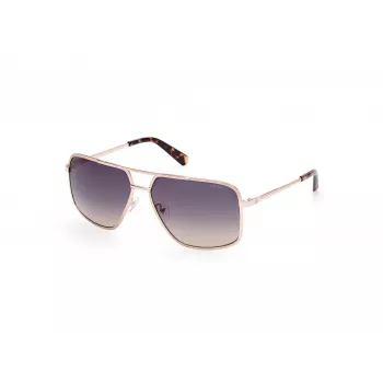 GUESS Vīriešu saulesbrilles GU00167-6032W Melns rāmis Pelēkas lēcas 60/14/140 mm
