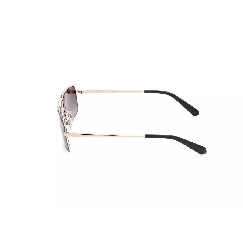 GUESS Vīriešu saulesbrilles GU00168-5897P Melnas Taisnstūra Polarizētas 58mm