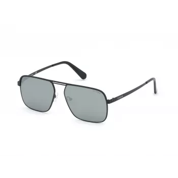 GUESS vīriešu saulesbrilles GU6939-5802Q Melns Kvadrātveida Rāmis Dūmu Lēcas 58mm