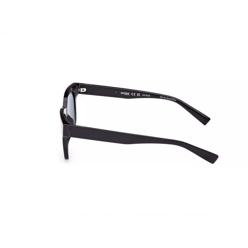 GUESS Vīriešu saulesbrilles GU8265-5301V Melns Acetāts Taisnstūra Pilna Mala 53/19/150 mm