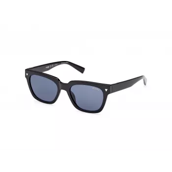 GUESS Vīriešu saulesbrilles GU8265-5301V Melns Acetāts Taisnstūra Pilna Mala 53/19/150 mm
