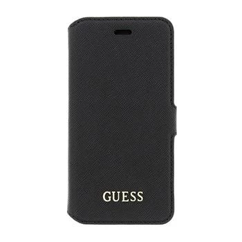 GUESS Saffiano Book Case iPhone 6/6S - Melns