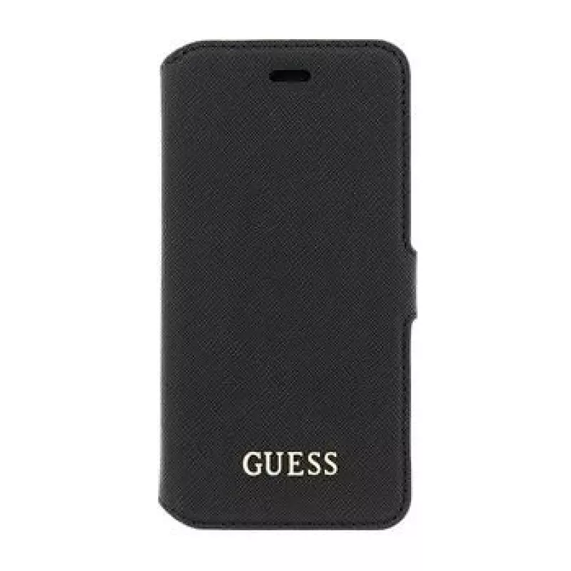 GUESS Saffiano Book Case iPhone 6/6S - Melns