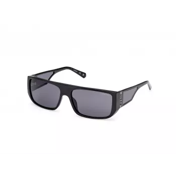 GUESS SAULES BRILLES GU00136-6001A Unisex Kvadrātveida Rāmis 60/16/140 mm Melns/Pelēks
