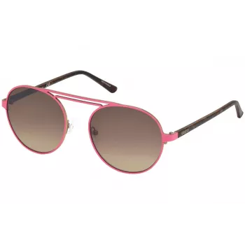 GUESS Unisex GU3028-5573F Saulesbrilles Havana 55/19/140 mm