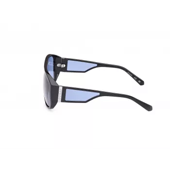 GUESS Unisex Saulesbrilles GU00135-6101V Melns Rāmis Pelēks Gradienta Lēcas 61mm