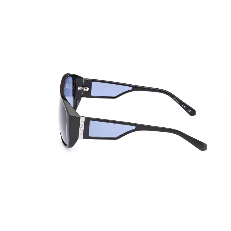 GUESS Unisex Saulesbrilles GU00135-6101V Melns Rāmis Pelēks Gradienta Lēcas 61mm