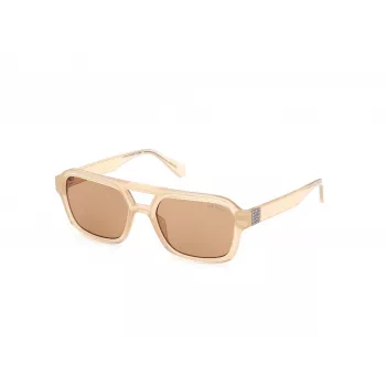 GUESS Unisex saulesbrilles GU82595357E Havana/Bruņurupuča rāmis Brūnas gradienta lēcas 53/19/145 mm