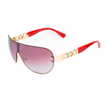 GUESS Sieviešu Aviator Saulesbrilles GO00037-0032G Zelts Rāmis Brūns Gradienta Lēcas 56mm