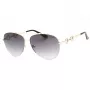 GUESS Sieviešu Butterfly Cat Eye Saulesbrilles GF6171-32B Spīdīgi Melns Dūmu Gradients 60 mm