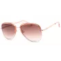 GUESS Sieviešu tauriņveida saulesbrilles GF0417-72B - Spīdīgi rozā rāmis, gradienta brūnas lēcas, UV400