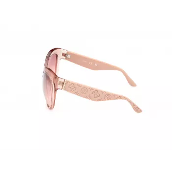 GUESS sieviešu tauriņstila saulesbrilles GU00130-6157U, havana ietvars ar brūnām lēcām