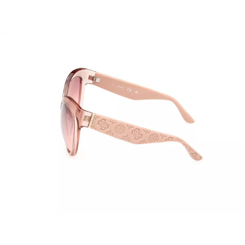 GUESS sieviešu tauriņstila saulesbrilles GU00130-6157U, havana ietvars ar brūnām lēcām