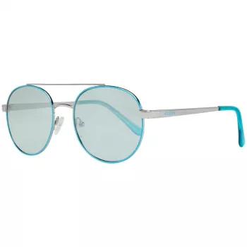 GUESS Sieviešu kaķacsveida saulesbrilles GF0367-10X - Spīdīgs melns rāmis, dūmu gradienta lēcas, UV400 aizsardzība