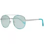 GUESS Sieviešu kaķacsveida saulesbrilles GF0367-10X - Spīdīgs melns rāmis, dūmu gradienta lēcas, UV400 aizsardzība