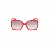 GUESS Sieviešu kaķacsveida saulesbrilles GO00031-6266F - Spīdīgs melns rāmis, gradienta dūmu lēcas, UV400 aizsardzība
