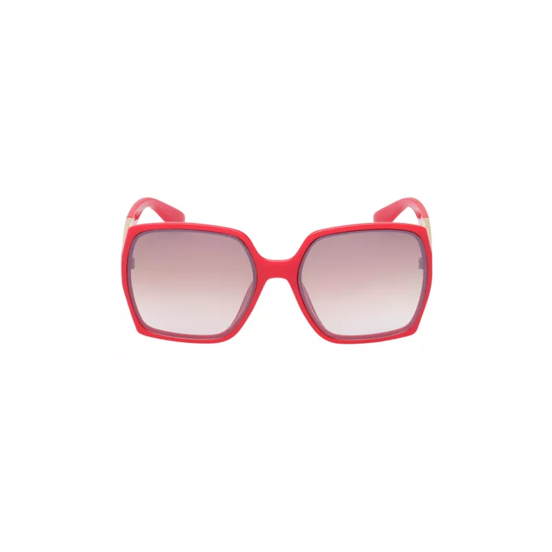GUESS Sieviešu kaķacsveida saulesbrilles GO00031-6266F - Spīdīgs melns rāmis, gradienta dūmu lēcas, UV400 aizsardzība